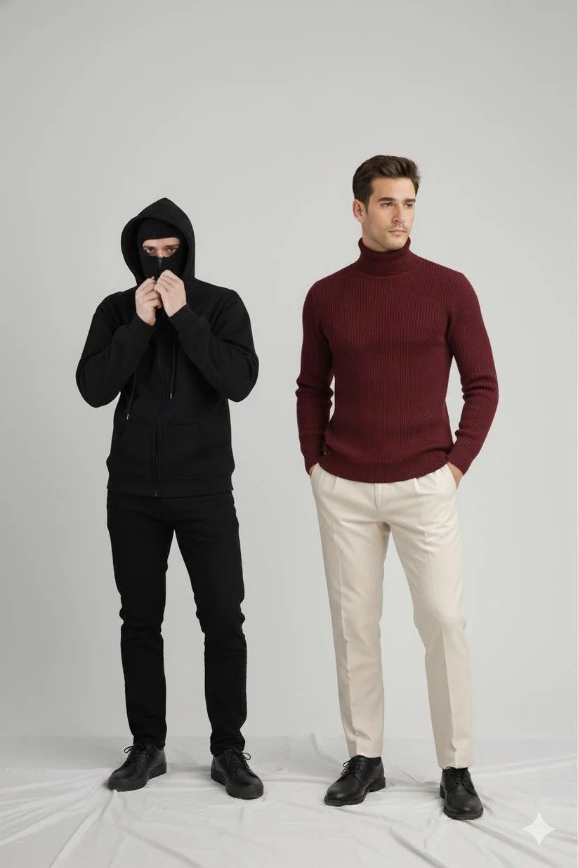 Pack of 2 Balaclava & Maroon Highneck