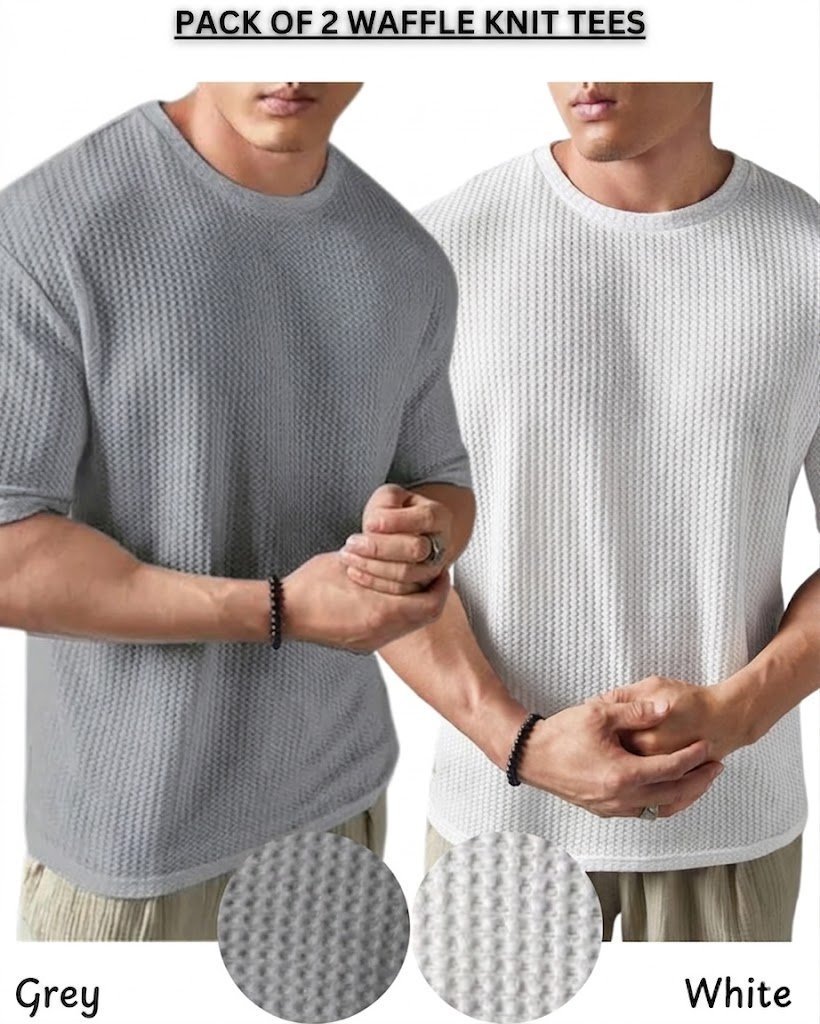 Pack of 2 – Waffle Knit Tees