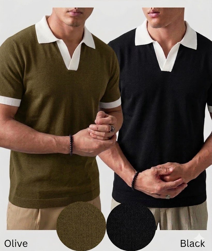 Pack of 2 – Contrast Collar Polo