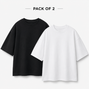 Pack of 2 Oversized Drop Shoulder