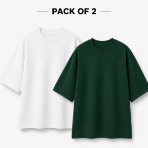 Pack of 2 Oversized Drop Shoulder