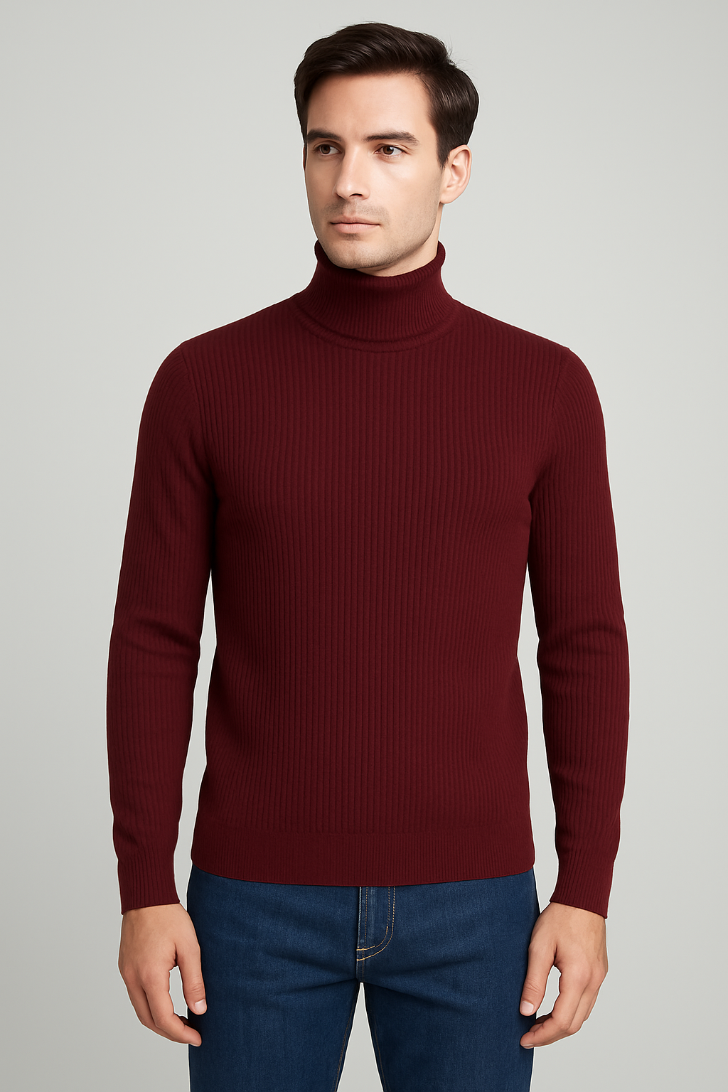 MAROON HIGHNECK